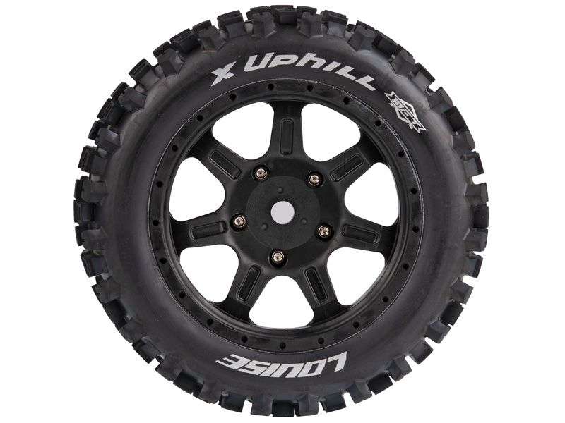 Louise RC Monster Truck "X-UPHILL" X-Maxx Komplettrad schwarz # MFT Sport