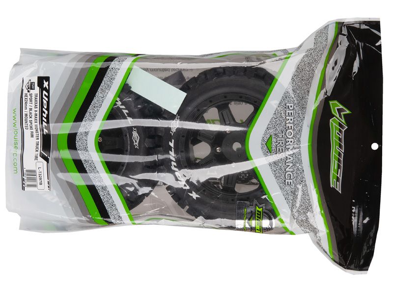 Louise RC Monster Truck "X-UPHILL" X-Maxx Komplettrad schwarz # MFT Sport