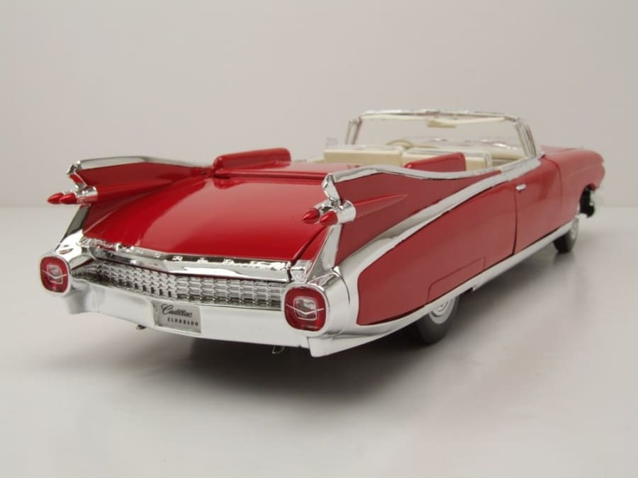 Maisto Cadillac Eldorado Biarritz Cabrio Baujahr 1959 rot 1:18 Modell