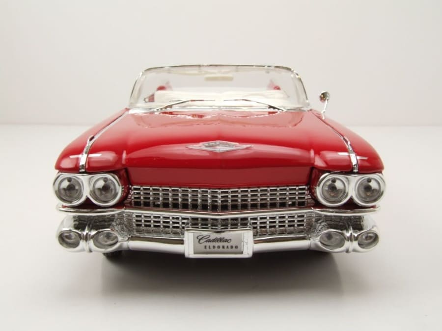 Maisto Cadillac Eldorado Biarritz Cabrio Baujahr 1959 rot 1:18 Modell
