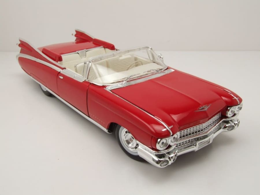 Maisto Cadillac Eldorado Biarritz Cabrio Baujahr 1959 rot 1:18 Modell