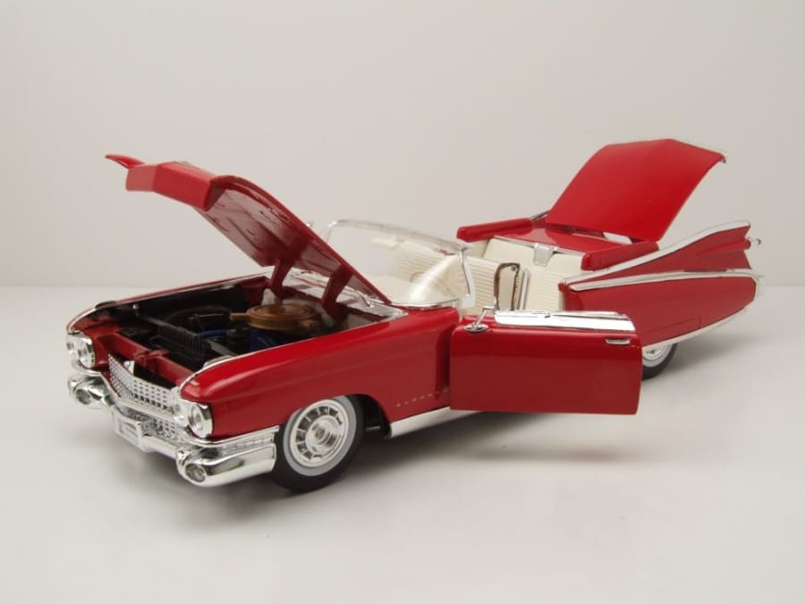 Maisto Cadillac Eldorado Biarritz Cabrio Baujahr 1959 rot 1:18 Modell