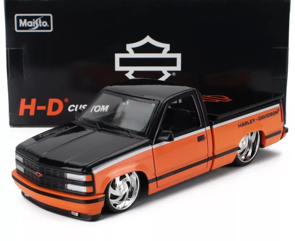 Maisto Chevrolet 454 SS PICK-UP 1993 - HARLEY DAVIDSON 1:24 Modell