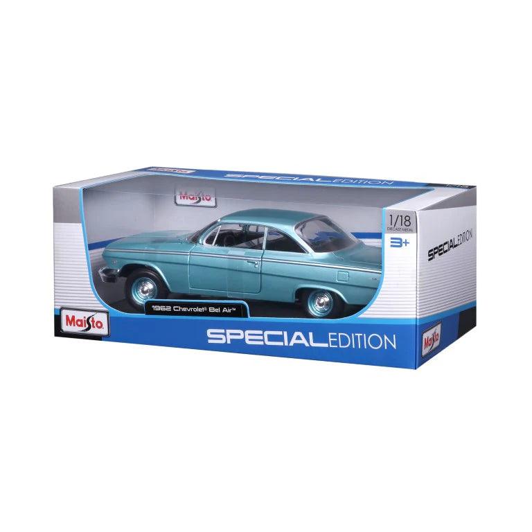 Maisto Chevrolet Bel Air 1962 - Blue 1:18 Modell - Artexio