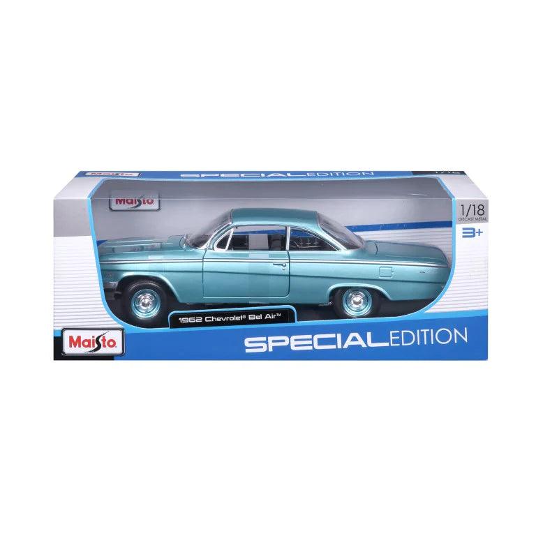 Maisto Chevrolet Bel Air 1962 - Blue 1:18 Modell - Artexio