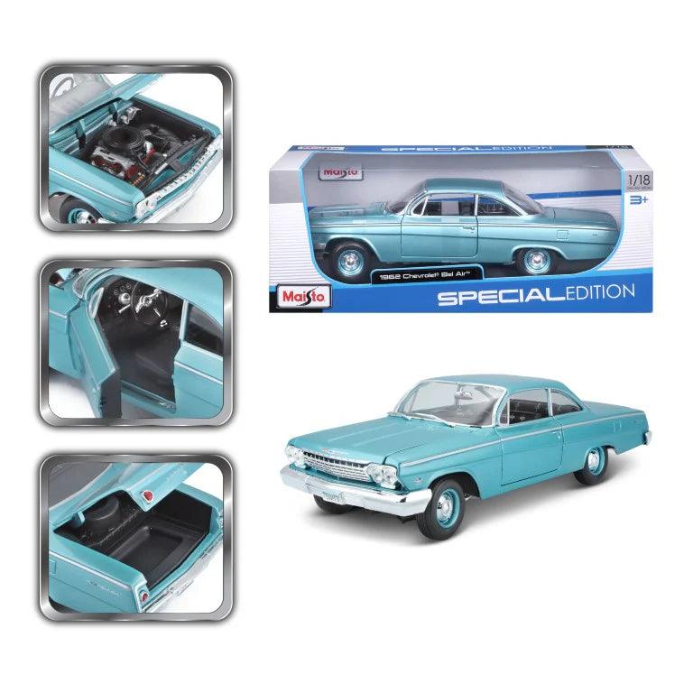 Maisto Chevrolet Bel Air 1962 - Blue 1:18 Modell - Artexio