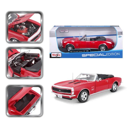 Maisto Chevrolet Camaro SS 396 Cabrio 1967 - Red 1:18 Modell - Artexio