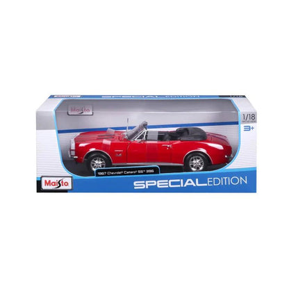 Maisto Chevrolet Camaro SS 396 Cabrio 1967 - Red 1:18 Modell - Artexio