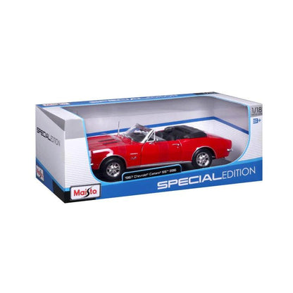 Maisto Chevrolet Camaro SS 396 Cabrio 1967 - Red 1:18 Modell - Artexio