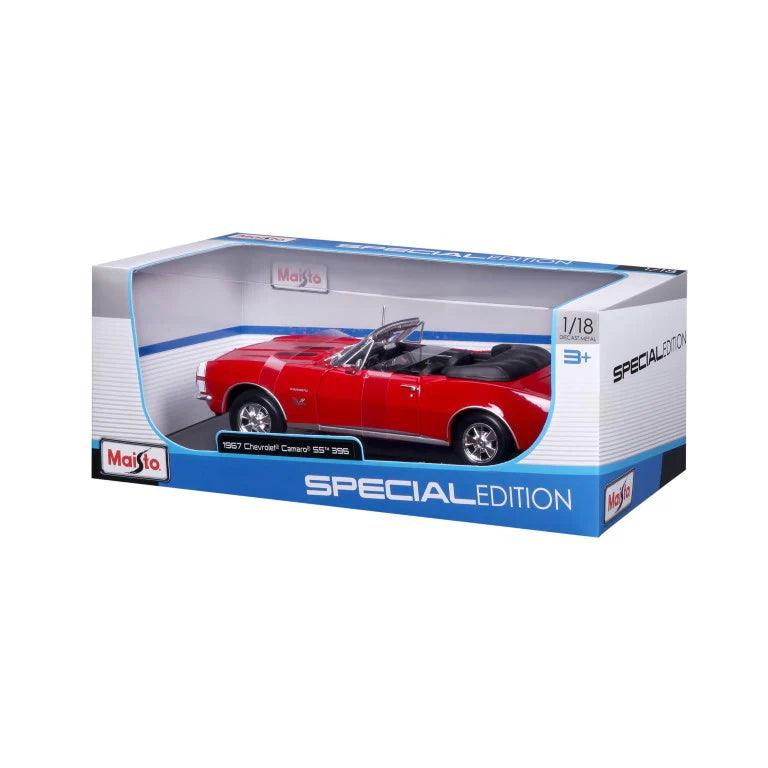 Maisto Chevrolet Camaro SS 396 Cabrio 1967 - Red 1:18 Modell - Artexio