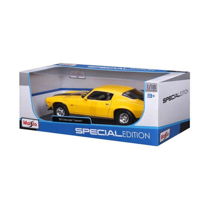 Maisto Chevrolet Camaro Z/28 1971 - Yellow 1:18 Modell - Artexio