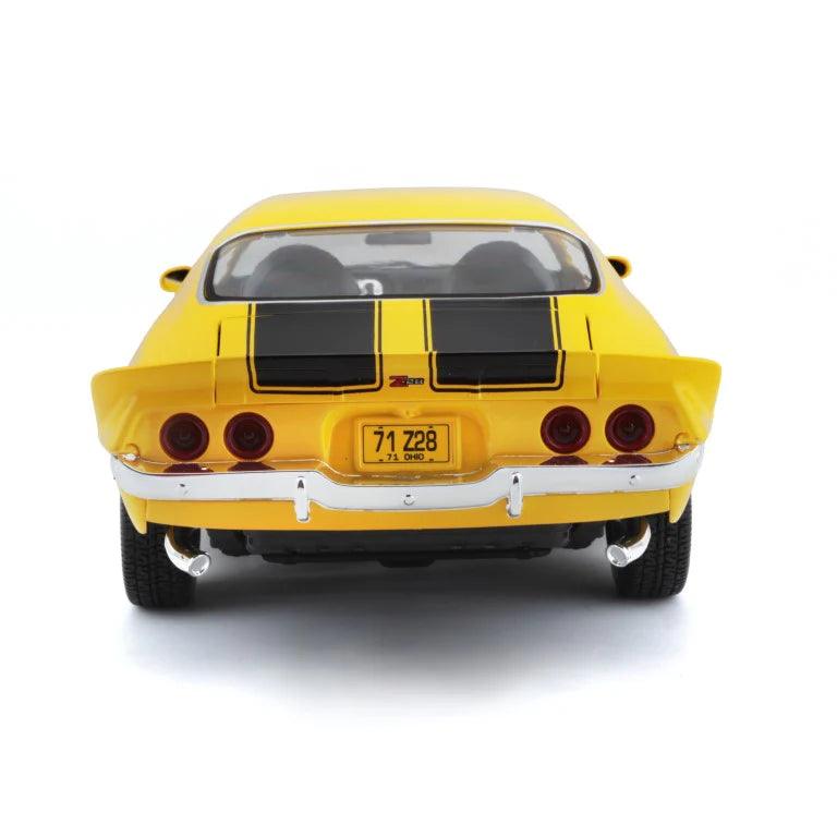 Maisto Chevrolet Camaro Z/28 1971 - Yellow 1:18 Modell - Artexio