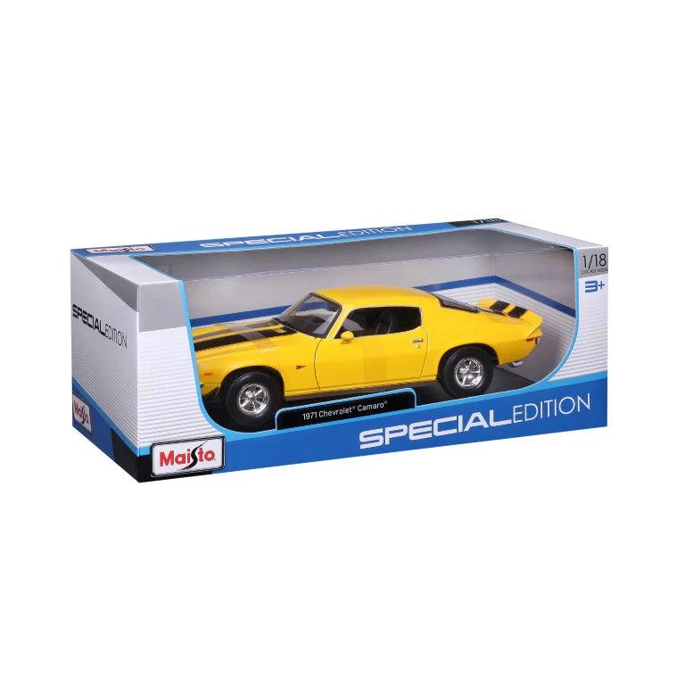 Maisto Chevrolet Camaro Z/28 1971 - Yellow 1:18 Modell - Artexio