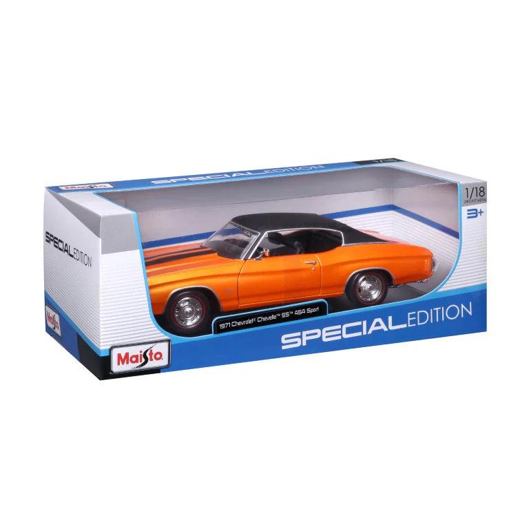 Maisto Chevrolet Chevelle SS 454 Sport Coupe 1971 - Orange 1:18 Modell - Artexio