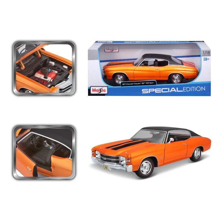 Maisto Chevrolet Chevelle SS 454 Sport Coupe 1971 - Orange 1:18 Modell - Artexio