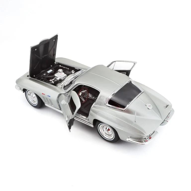 Maisto Chevrolet Corvette 1965 - Silver 1:18 Modell - Artexio