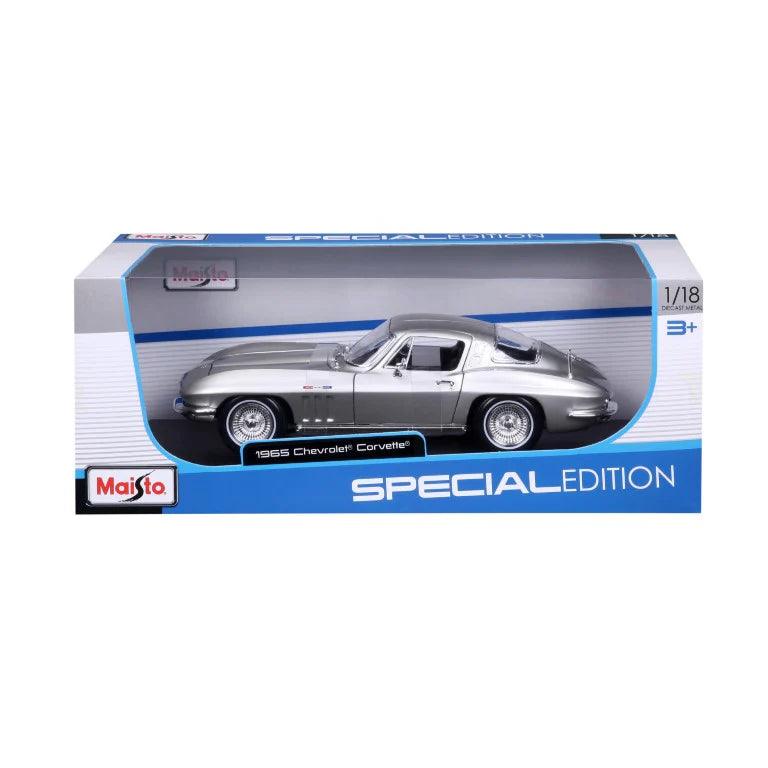 Maisto Chevrolet Corvette 1965 - Silver 1:18 Modell - Artexio