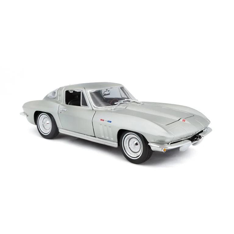 Maisto Chevrolet Corvette 1965 - Silver 1:18 Modell - Artexio