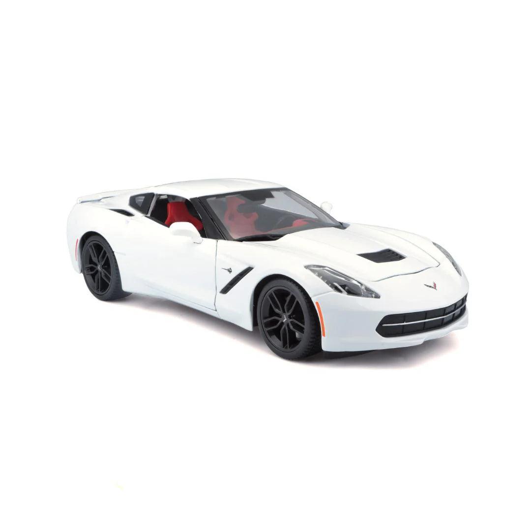 Maisto Chevrolet Corvette Stingray 2014 - White 1:18 Modell - Artexio