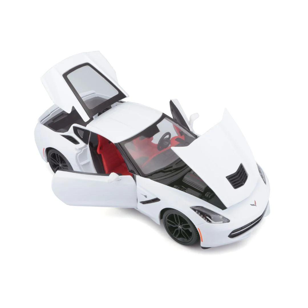 Maisto Chevrolet Corvette Stingray 2014 - White 1:18 Modell - Artexio