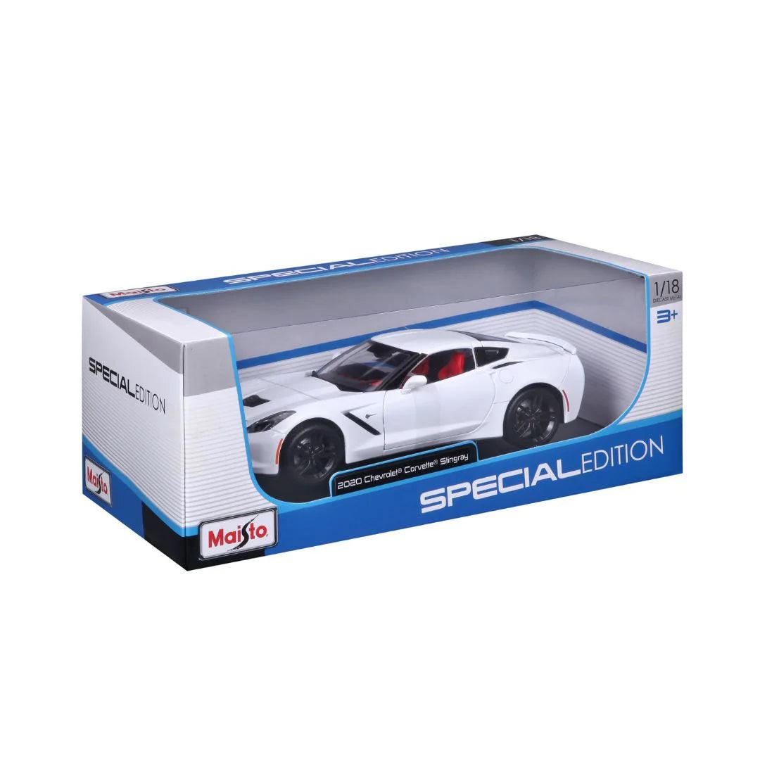 Maisto Chevrolet Corvette Stingray 2014 - White 1:18 Modell - Artexio