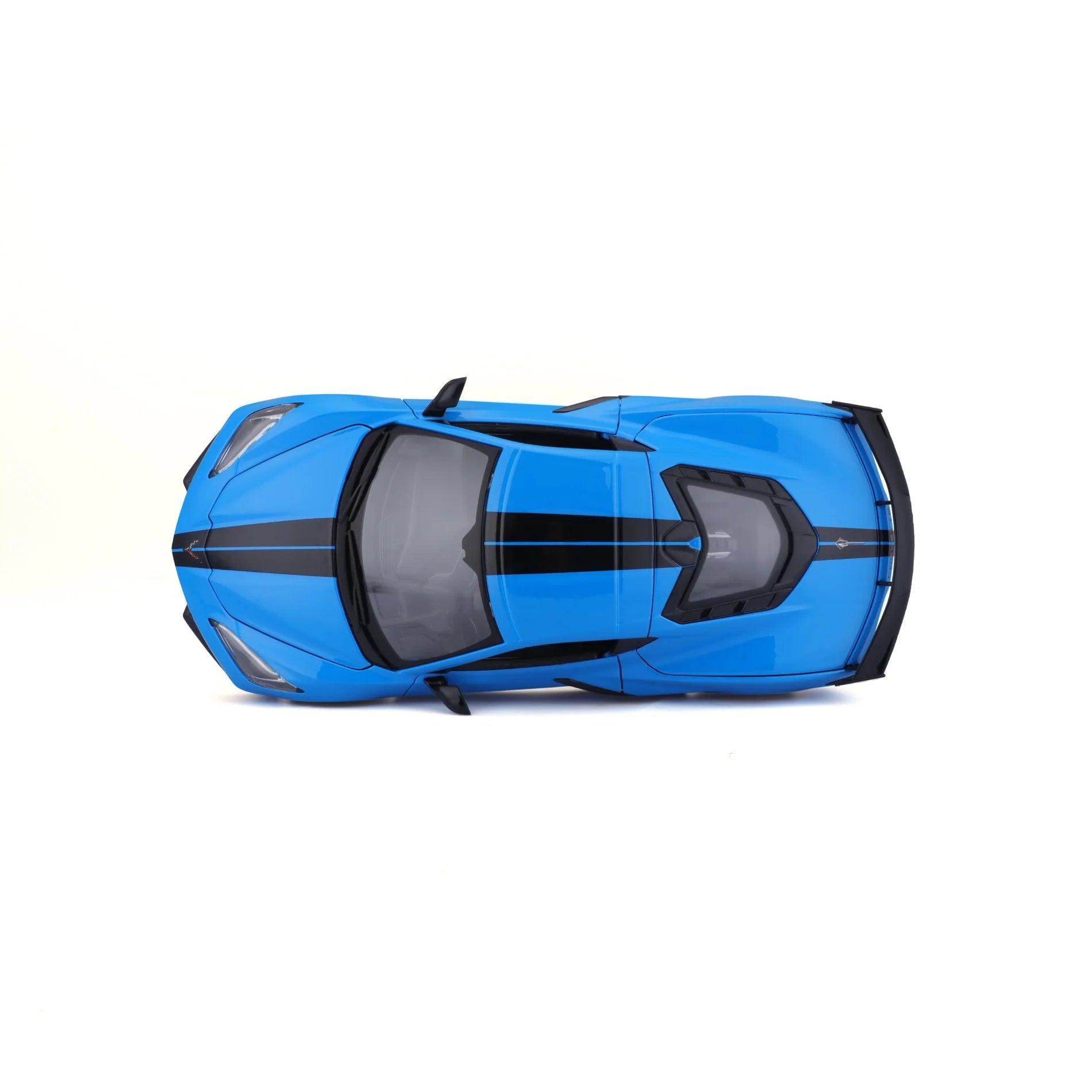 Maisto Chevrolet Corvette Stingray (High Wing) 2020 - Blue 1:18 Modell - Artexio