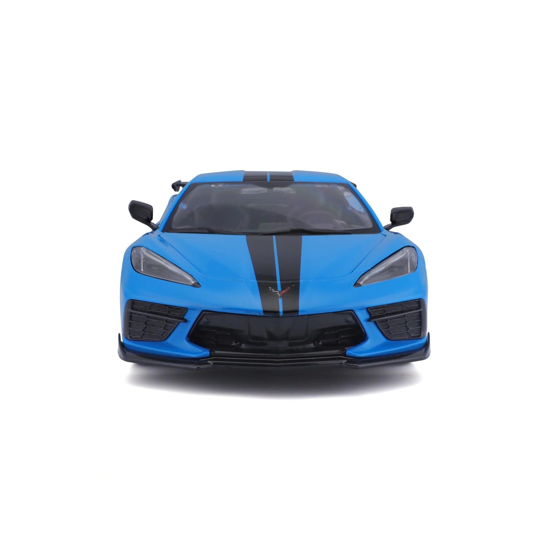 Maisto Chevrolet Corvette Stingray (High Wing) 2020 - Blue 1:18 Modell - Artexio