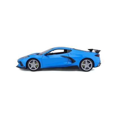 Maisto Chevrolet Corvette Stingray (High Wing) 2020 - Blue 1:18 Modell - Artexio