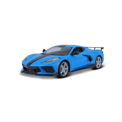 Maisto Chevrolet Corvette Stingray (High Wing) 2020 - Blue 1:18 Modell - Artexio