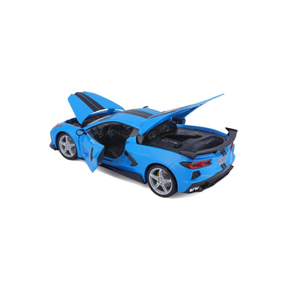 Maisto Chevrolet Corvette Stingray (High Wing) 2020 - Blue 1:18 Modell - Artexio