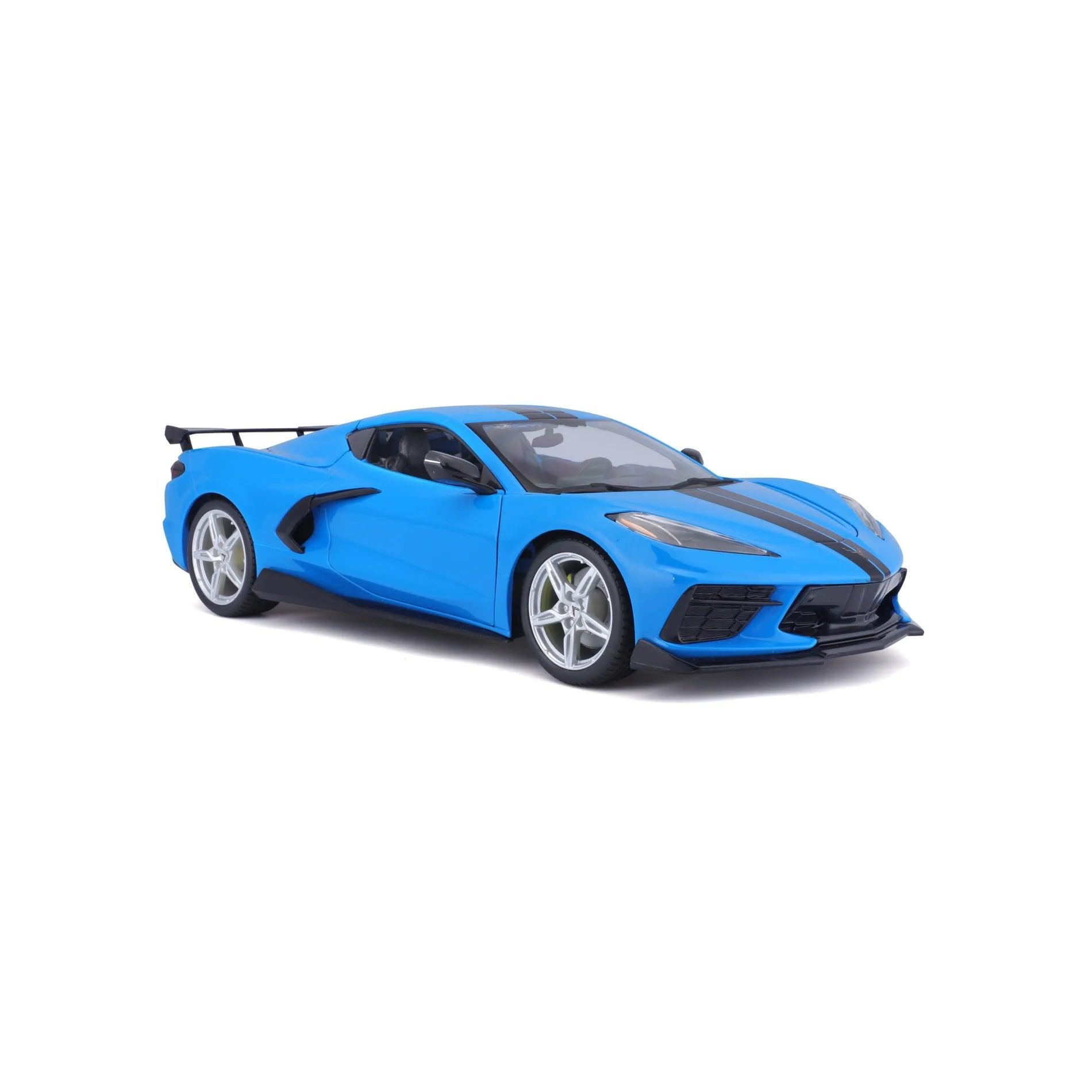 Maisto Chevrolet Corvette Stingray (High Wing) 2020 - Blue 1:18 Modell - Artexio