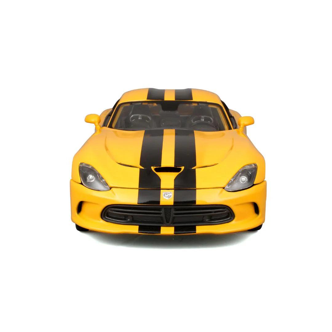 Maisto Dodge Viper SRT GTS 2013 - Yellow with Black Stripes 1:18 Modell - Artexio