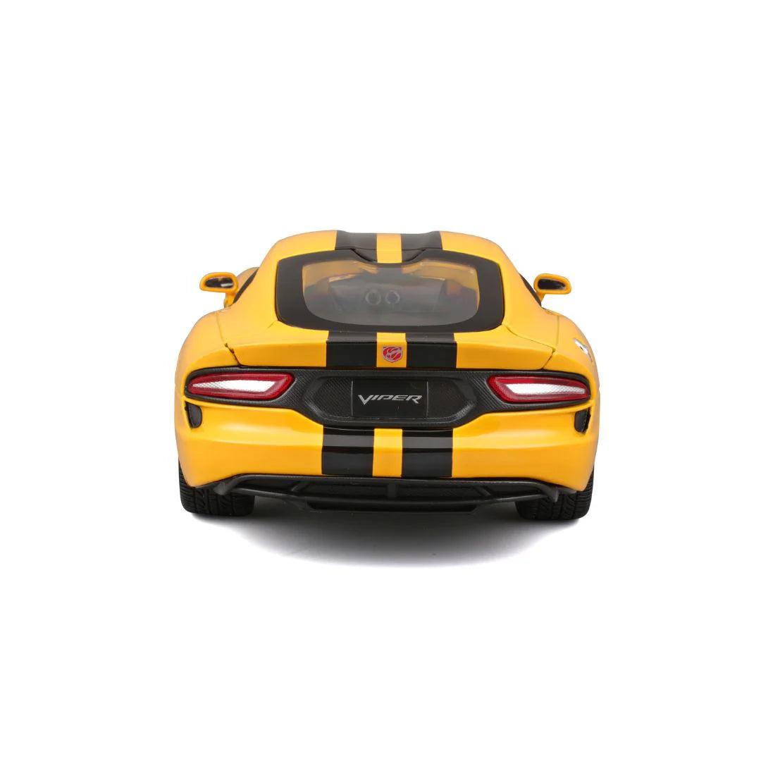 Maisto Dodge Viper SRT GTS 2013 - Yellow with Black Stripes 1:18 Modell - Artexio