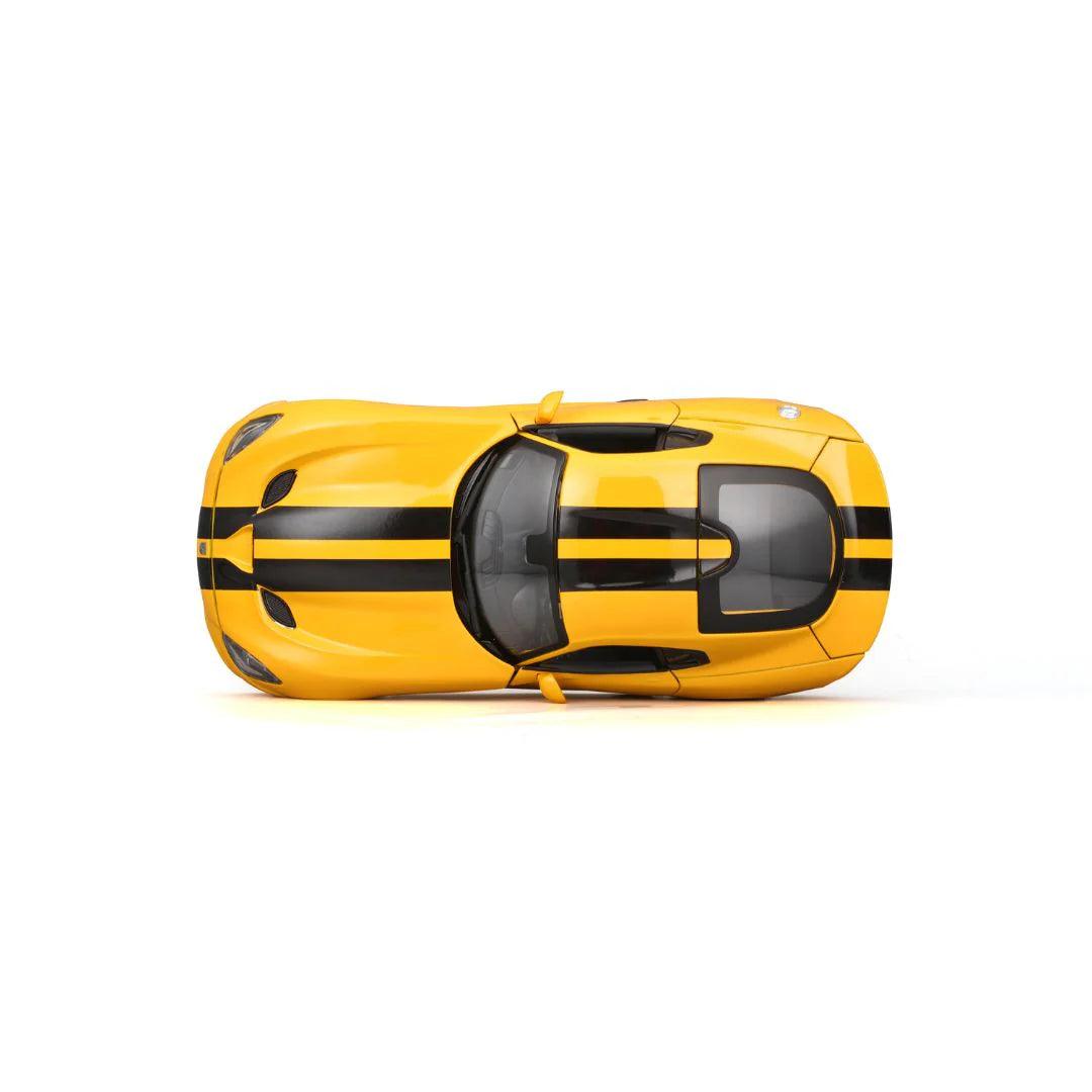 Maisto Dodge Viper SRT GTS 2013 - Yellow with Black Stripes 1:18 Modell - Artexio