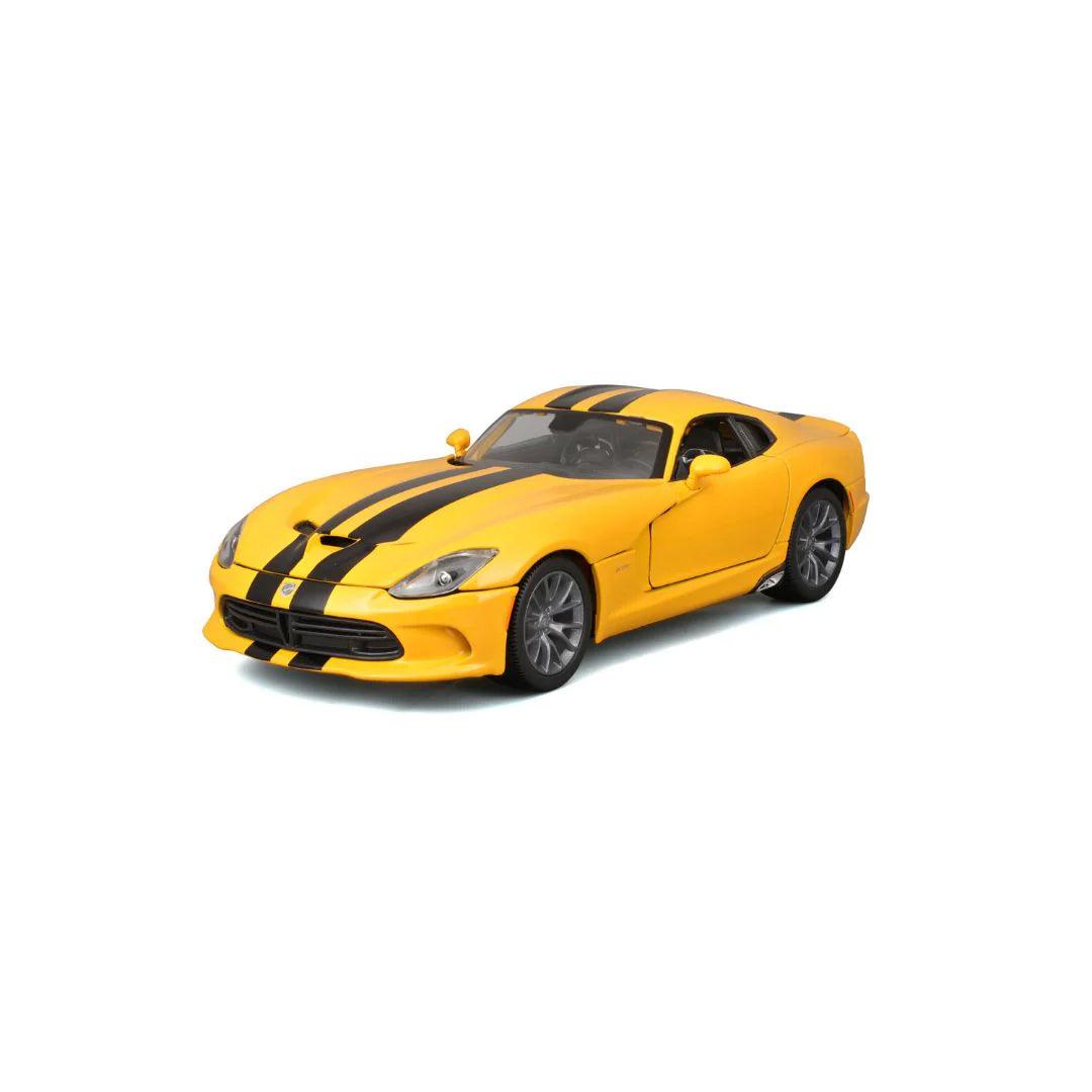 Maisto Dodge Viper SRT GTS 2013 - Yellow with Black Stripes 1:18 Modell - Artexio