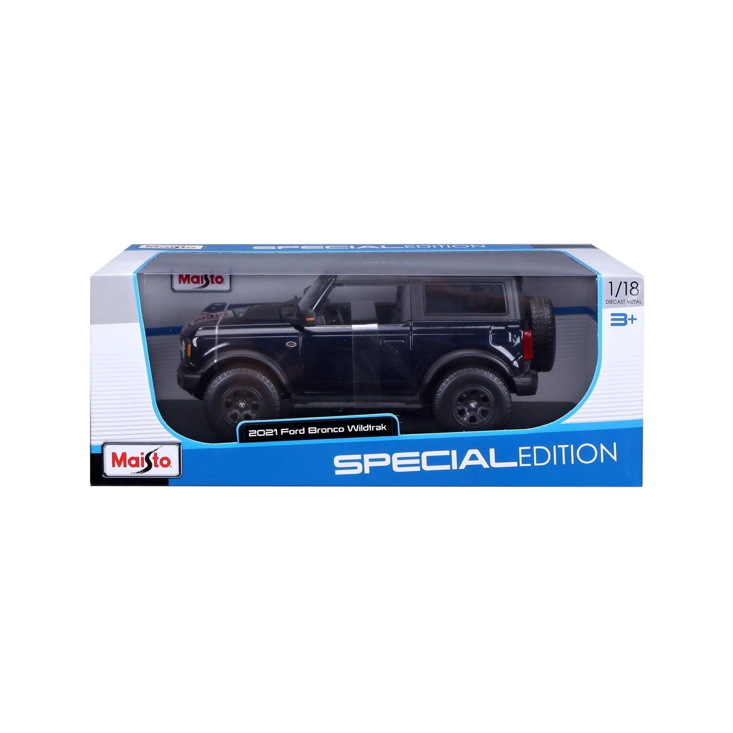 Maisto Ford Bronco Wildtrak 2021 - Blue 1:18 Modell - Artexio