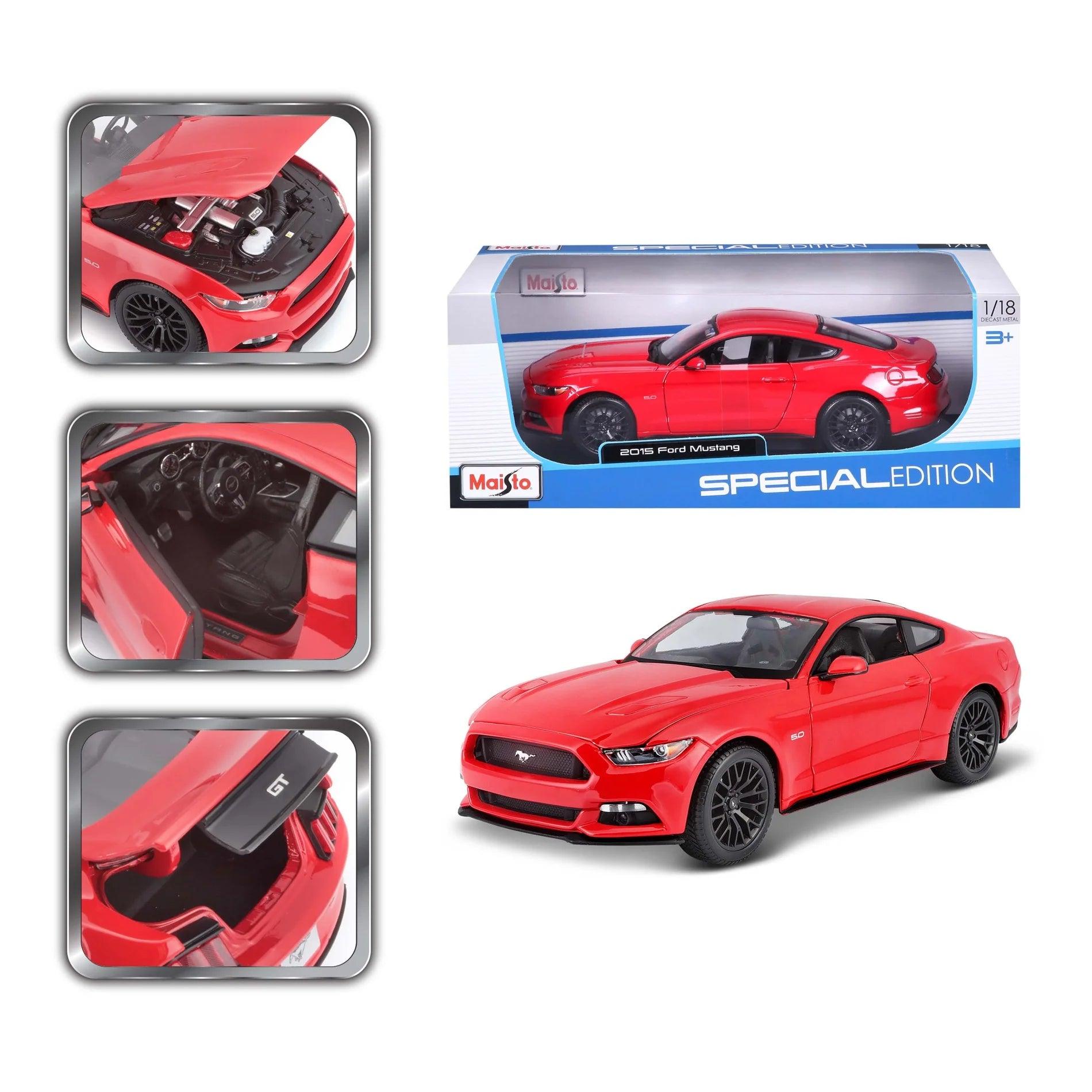 Maisto Ford Mustang GT 2015 - Red 1:18 Modell - Artexio