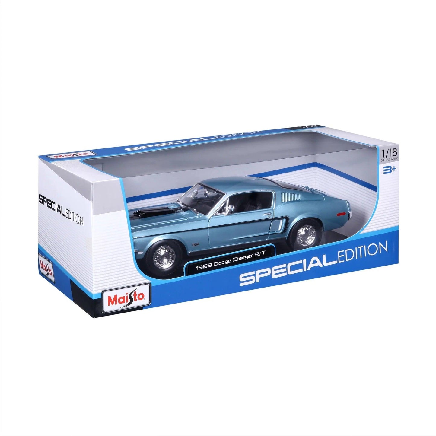 Maisto Ford Mustang GT Cobra 1968 - Blue 1:18 Modell - Artexio