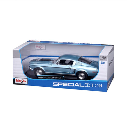 Maisto Ford Mustang GT Cobra 1968 - Blue 1:18 Modell - Artexio