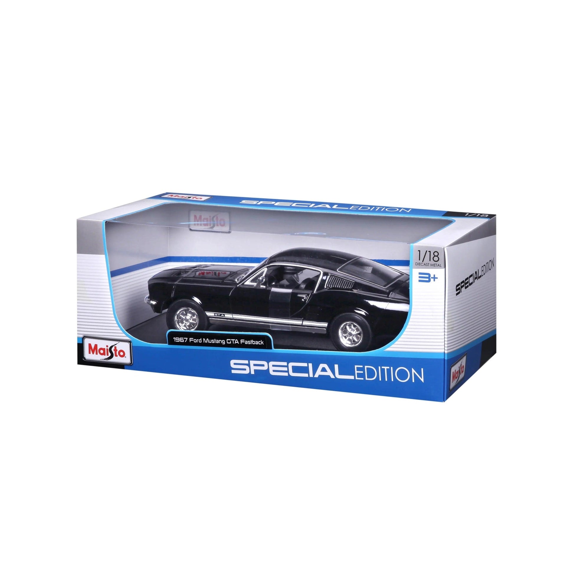 Maisto Ford Mustang GTA Fastback 1967 - Black 1:18 Modell