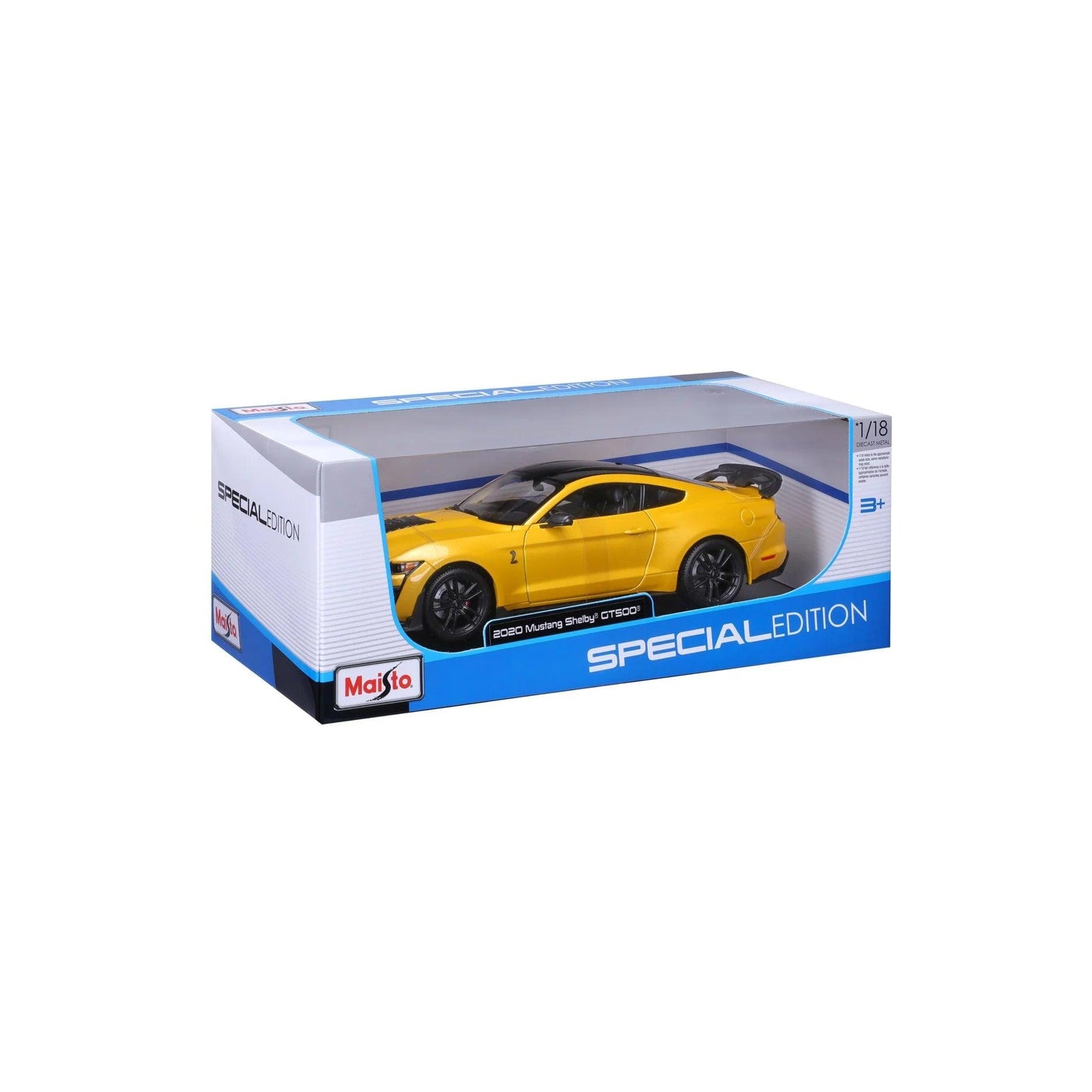 Maisto Ford Mustang Shelby GT500 2020 - Yellow 1:18 Modell - Artexio