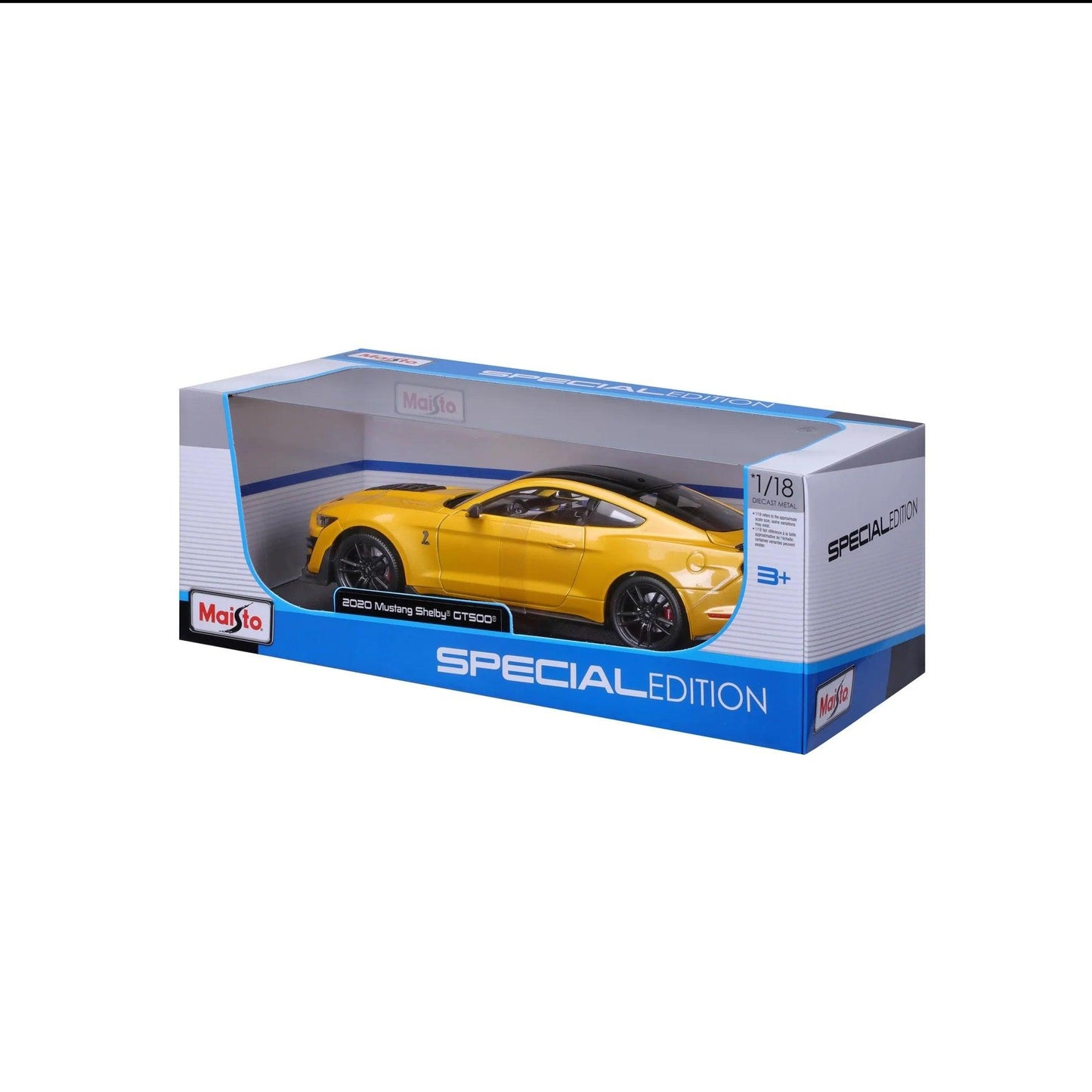 Maisto Ford Mustang Shelby GT500 2020 - Yellow 1:18 Modell - Artexio