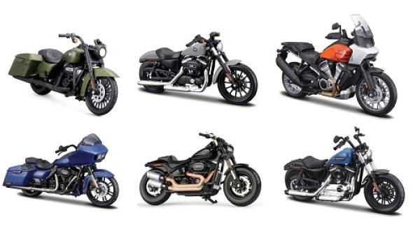 Maisto Harley Assortment Serie 43 (Set von 12 Modellen) 1:18 Modelle - Artexio