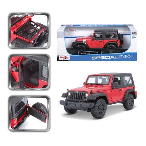 Maisto Jeep Wrangler 2014 - Red 1:18 Modell - Artexio