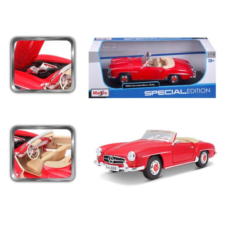 Maisto Mercedes - Benz 190 SL Cabriolet 1955 - Red 1:18 Modell - Artexio