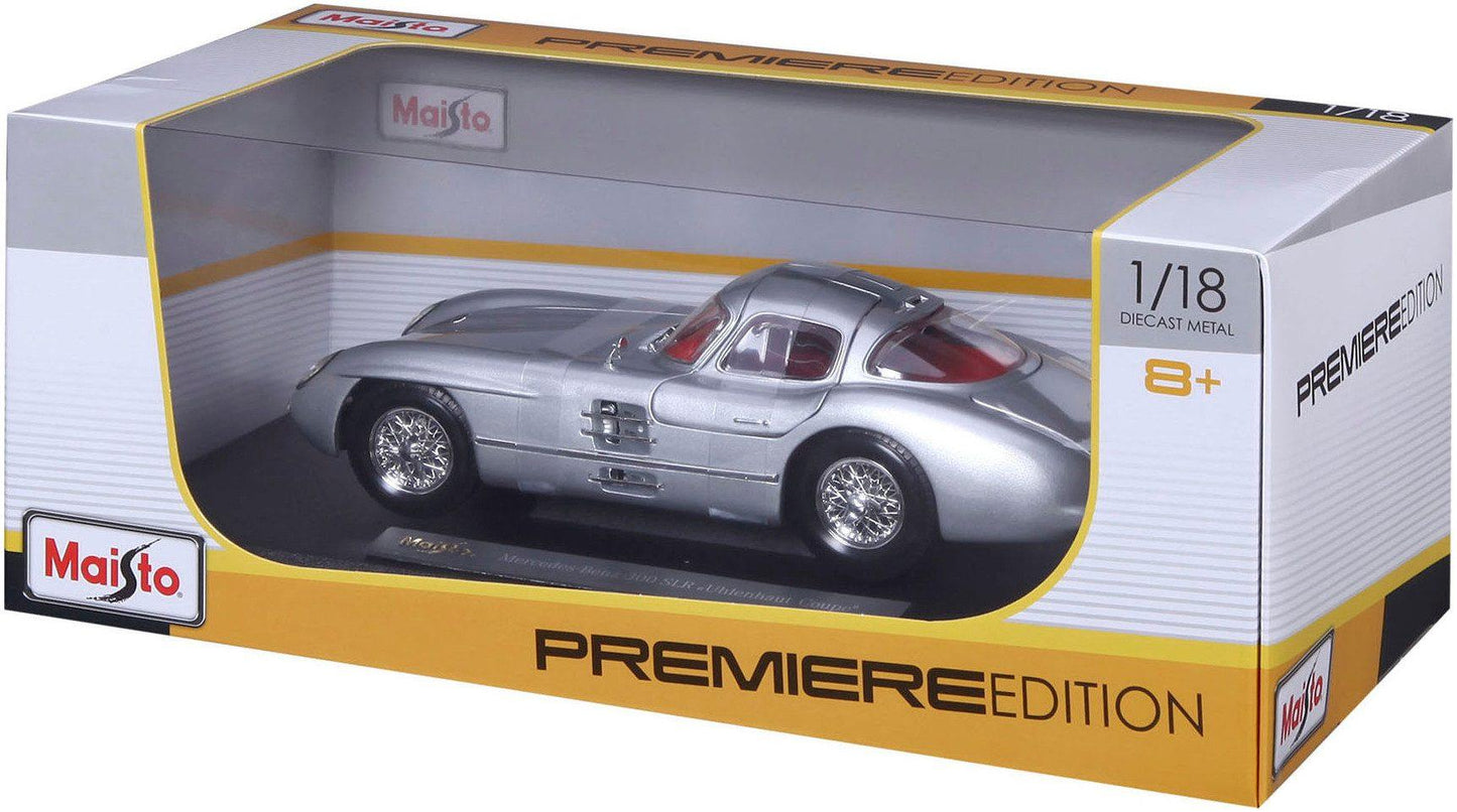 Maisto Mercedes - Benz 300 SLR Uhlenhaut Coupe 1955 - Silver 1:18 Modell - Artexio