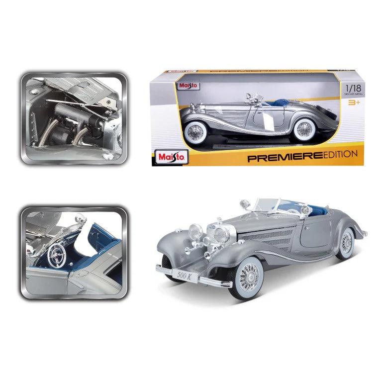 Maisto Mercedes - Benz 500K 1936 - Grey 1:18 Modell