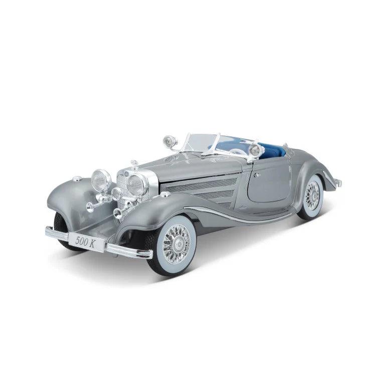 Maisto Mercedes-Benz 500K 1936 - Grey 1:18 Model