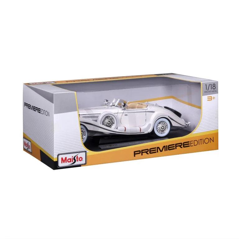 Maisto Mercedes Benz 500K 1936 - White 1:18 Modell