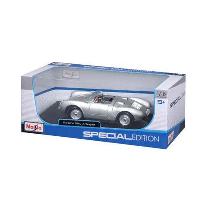 Maisto Porsche 550 A Spyder 1950 - Silver 1:18 Modell